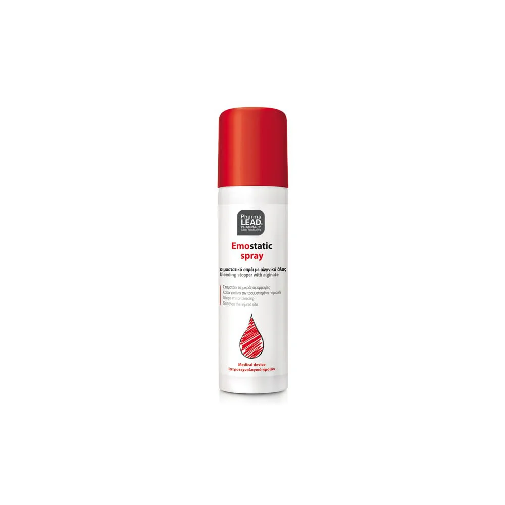 Pharmalead Hemostatic Spray Hemostatic With Plant Extracts of Aloe Hippophaeus Chamomile & Calendula 60ml