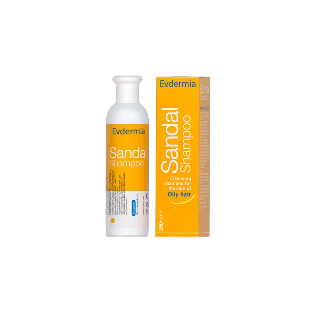 Evdermia Sandal Shampoo Sebum Regulating Shampoo For Oily Hair 250ml