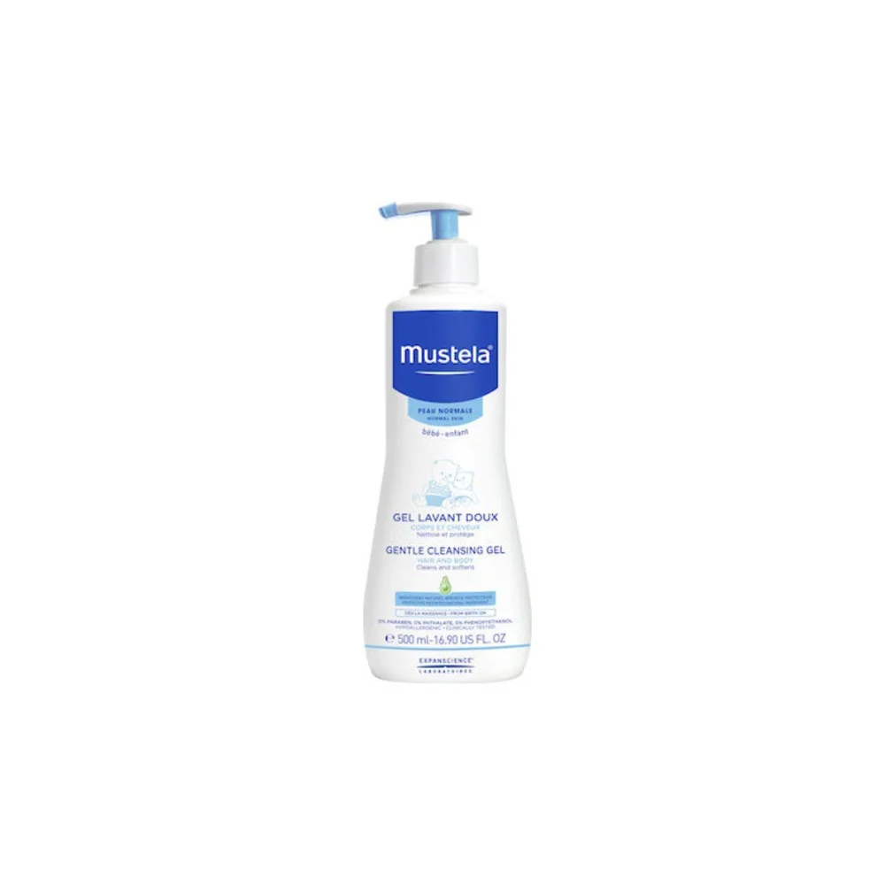 Mustela Gentle Cleansing Gel Τζελ Καθαρισμού Για Μαλλιά & Σώμα 500ml