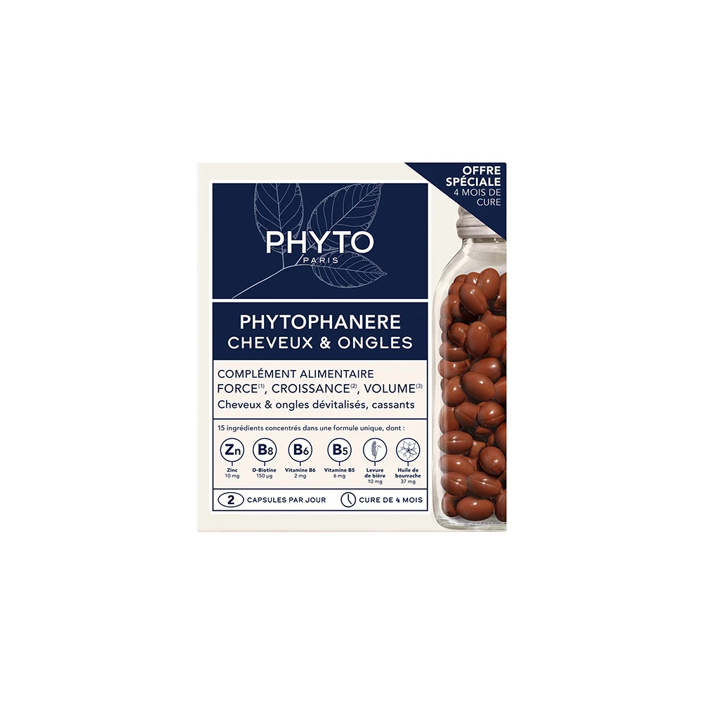 Phyto Promo (1+1 Δώρο) Phytophanere Συμπλήρωμα Διατροφής Για Την Ενδυνάμωση Μαλλιών & Νυχιών 4 Μήνες Αγωγής 120 κάψουλες