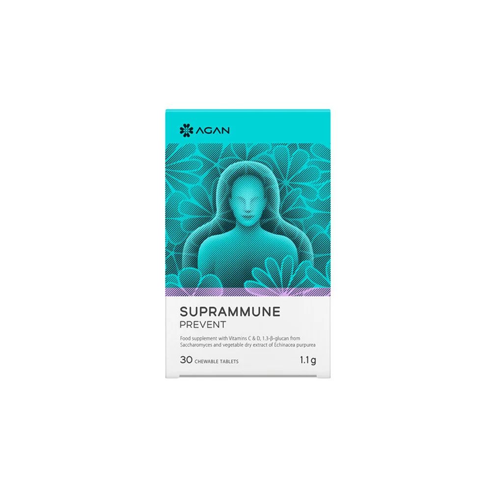 Agan Suprammune Prevent Συμπλήρωμα Διατροφής Για Ενίσχυση Της Άμυνας Για Πρόληψη & Αντιμετώπιση Κρυολογήματος & Γρίπης 30 ταμπλέτες