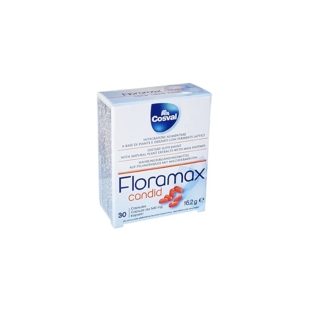Cosval Floramax Candid Προβιοτικό Συμπλήρωμα Διατροφής Που Συμβάλει Στην Αντιμετώπιση Κολπικής Μυκητίασης 30 κάψουλες