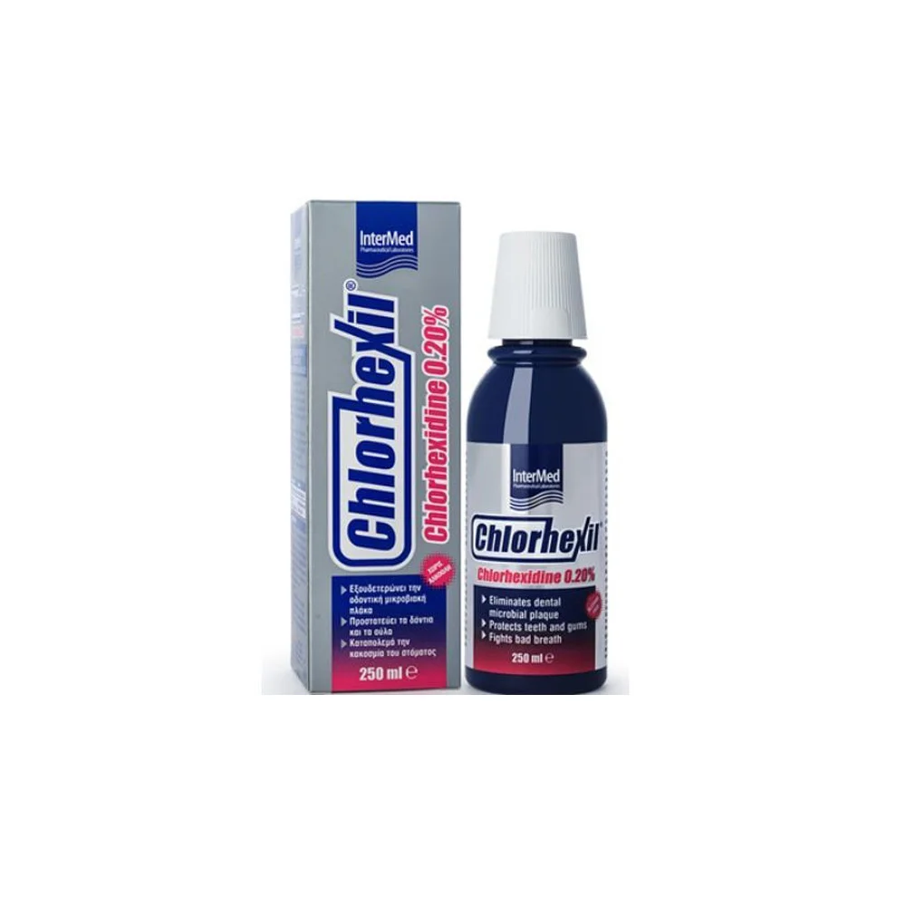 InterMed Chlorhexil 0.20% Mouthwash For Long-Term Use Oral Rinse With Chlorhexidine 250ml