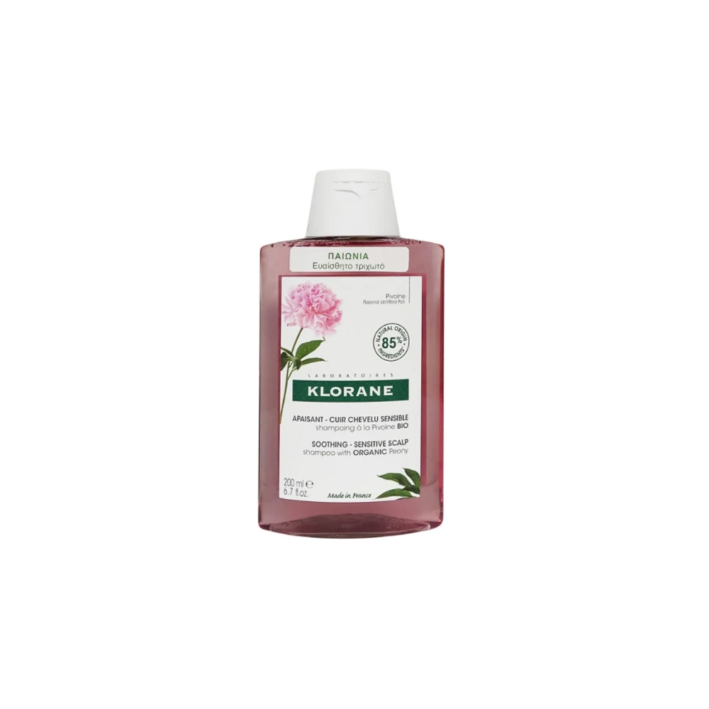Klorane Soothing Shampoo With Peony Καταπραϋντικό Σαμπουάν Με Εκχύλισμα Παιωνίας 200ml
