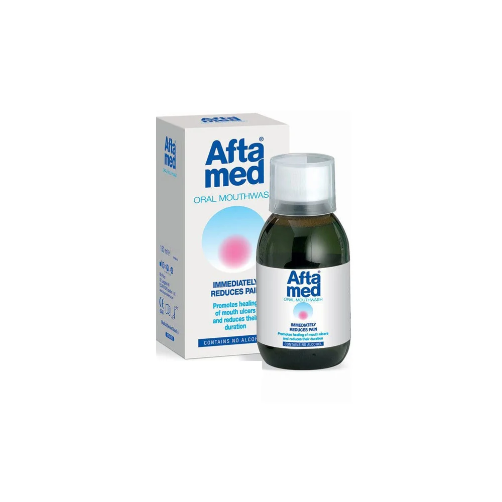 Aftamed Oral Mouthwash Oral Solution For Oral Ulcers 150ml