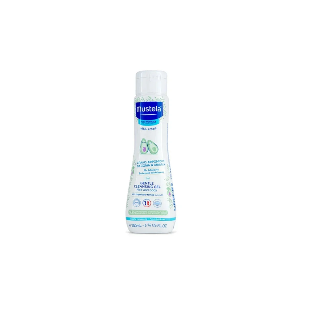 Mustela Gel Lavant Doux Απαλό Τζελ Καθαρισμού Για Τα Μαλλιά Και Το Σώμα Του Βρέφους 200ml