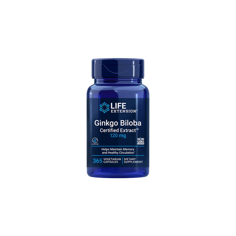 Life Extension Ginkgo Biloba 120mg Συμπλήρωμα Διατροφής 365 κάψουλες