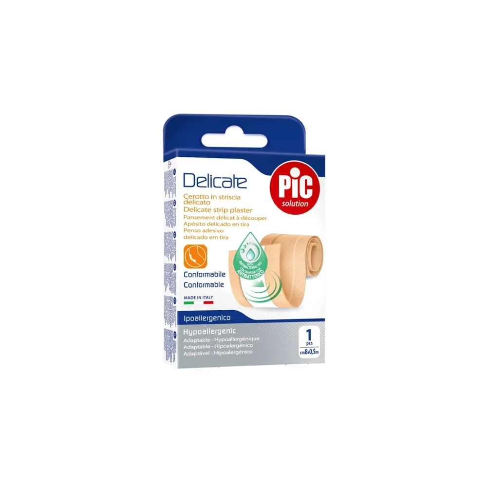 Pic Solution Delicate Ιδιαίτερα Απαλό Τσιρότο Υψηλής Απορροφητικότητας 8cm x 0.5m 1 τεμάχιο