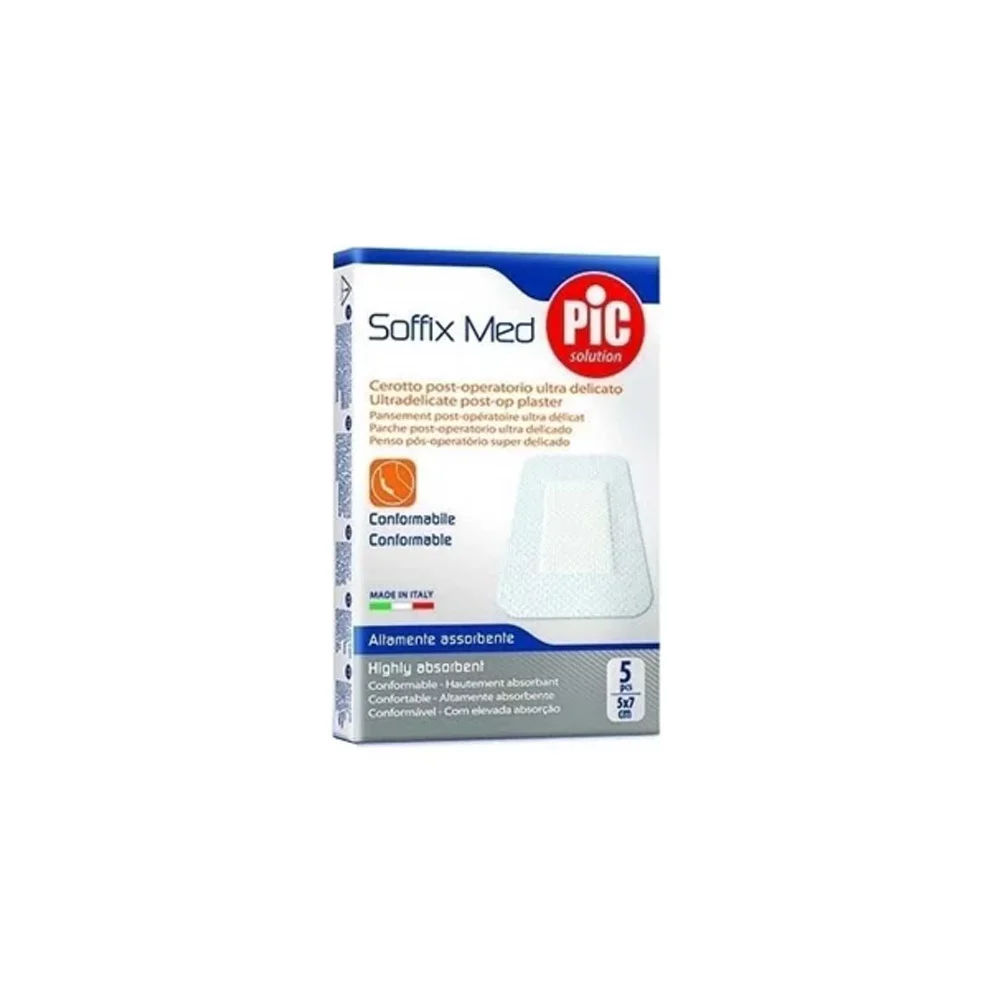 Pic Solution Soffix Med Πολύ Απαλό Μετεγχειρητικό Επίθεμα 5 x 7cm 5 τεμάχια