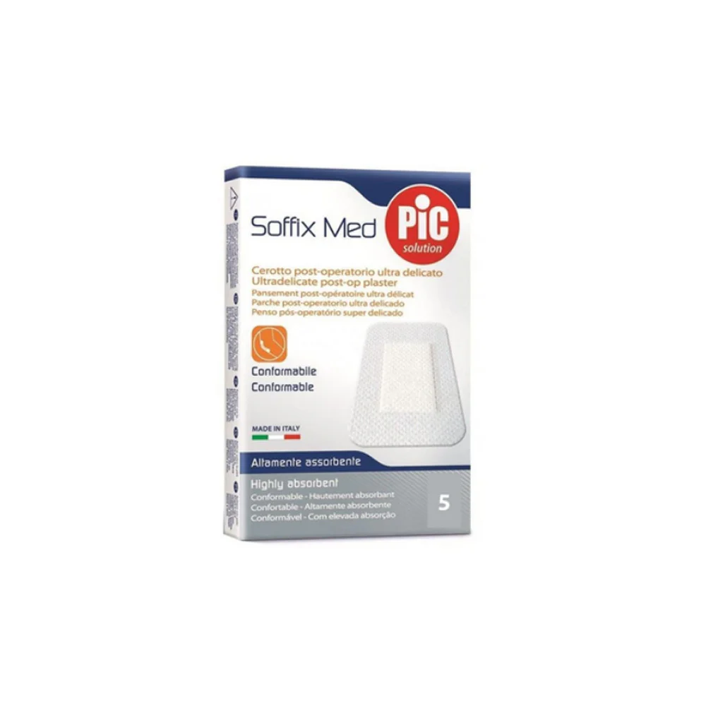 Pic Solution Soffixmed Αποστειρωμένο Μετεγχειρητικό Αυτοκόλλητο Τσιρότο 10 x 8cm 5 τεμάχια