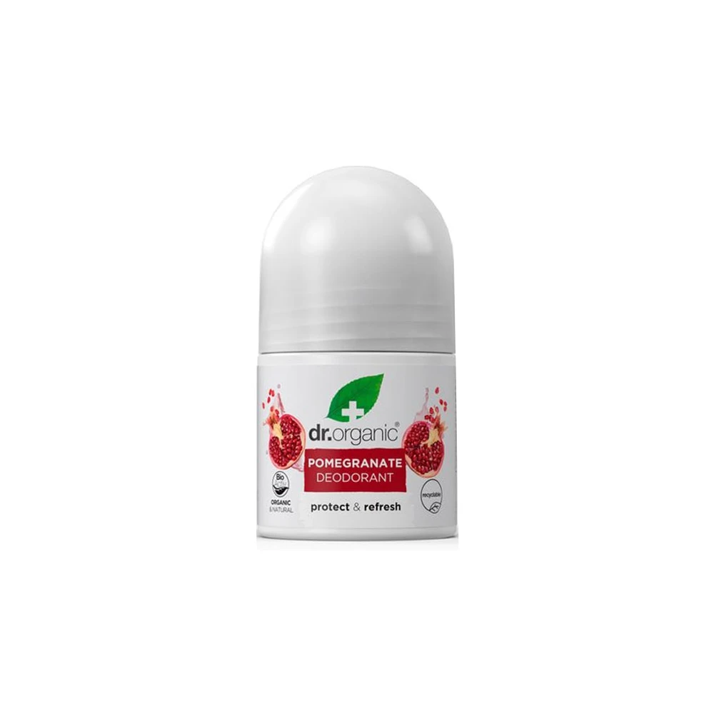 Dr.Organic Pomegranate Deodorant Αποσμητικό Με Βιολογικό Ρόδι & Αλόη Βέρα 50ml
