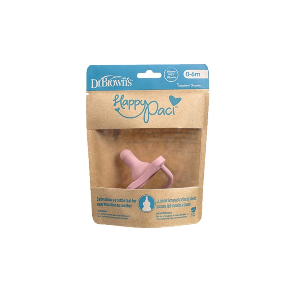 Dr. Brown's All-Silicone Soother Pink 0-6m 1 piece