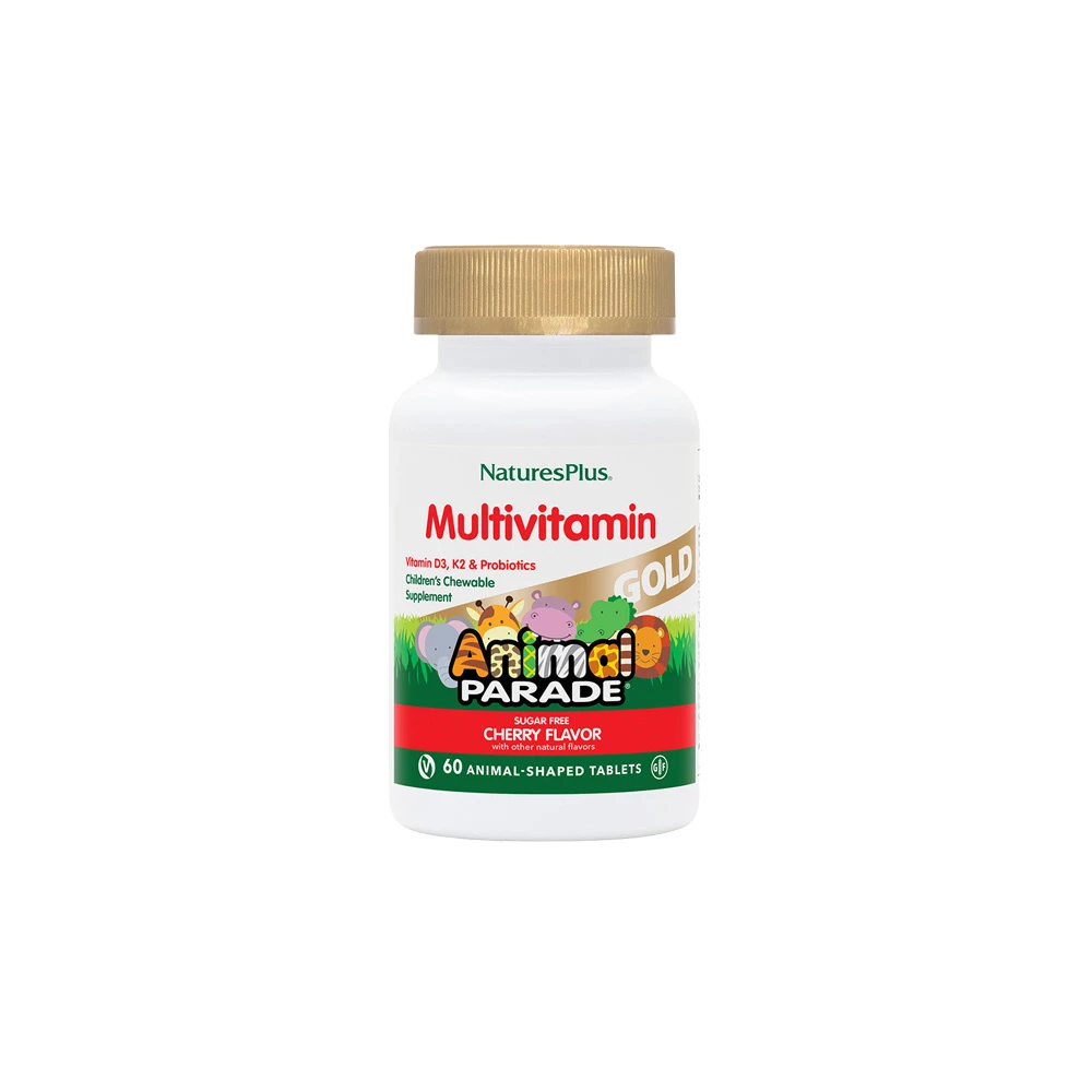 Natures Plus Animal Parade Gold Cherry 60 chewable tablets
