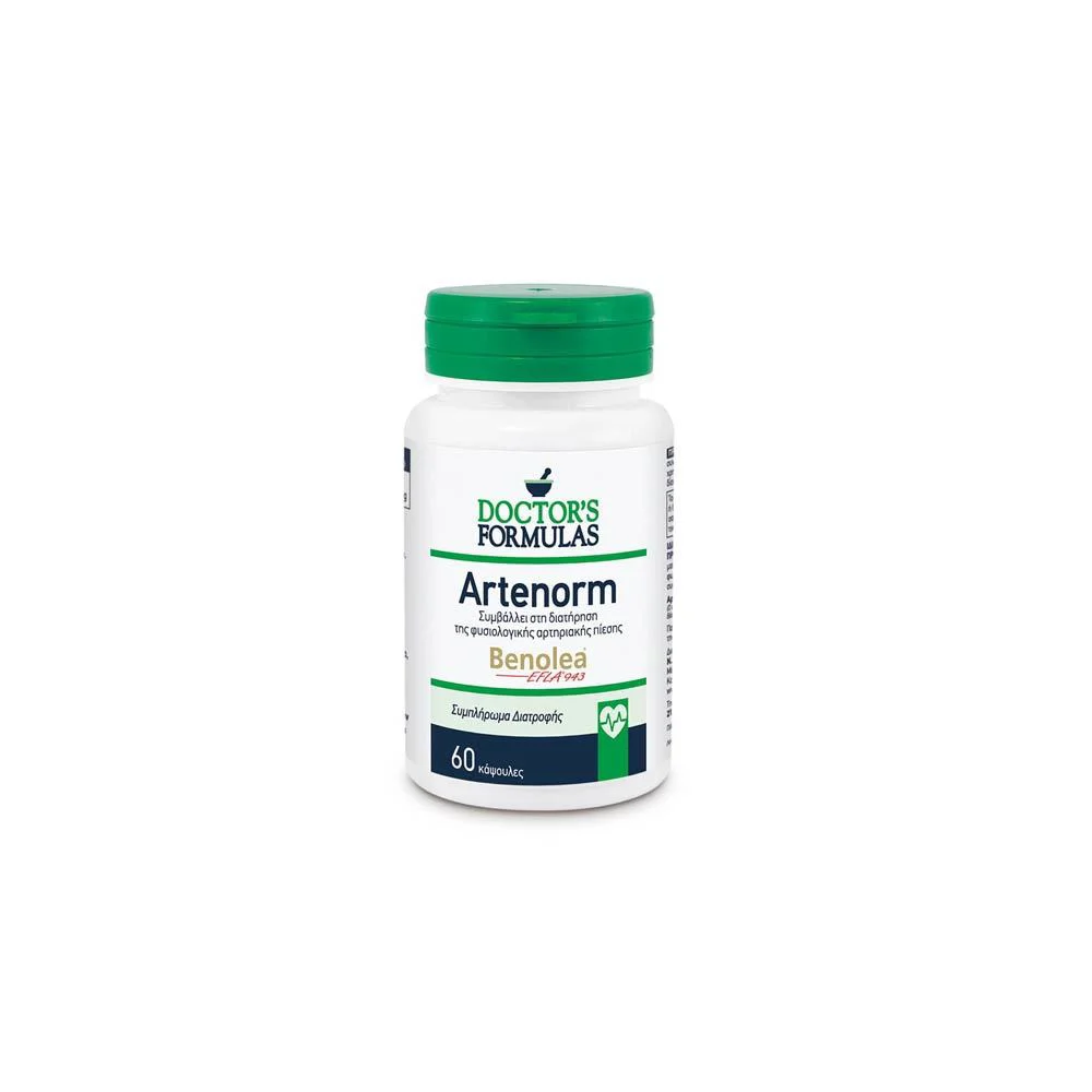 Doctor's Formulas Artenorm Φόρμουλα Για Τη Διατήρηση Της Φυσιολογικής Αρτηριακής Πίεσης 60 κάψουλες