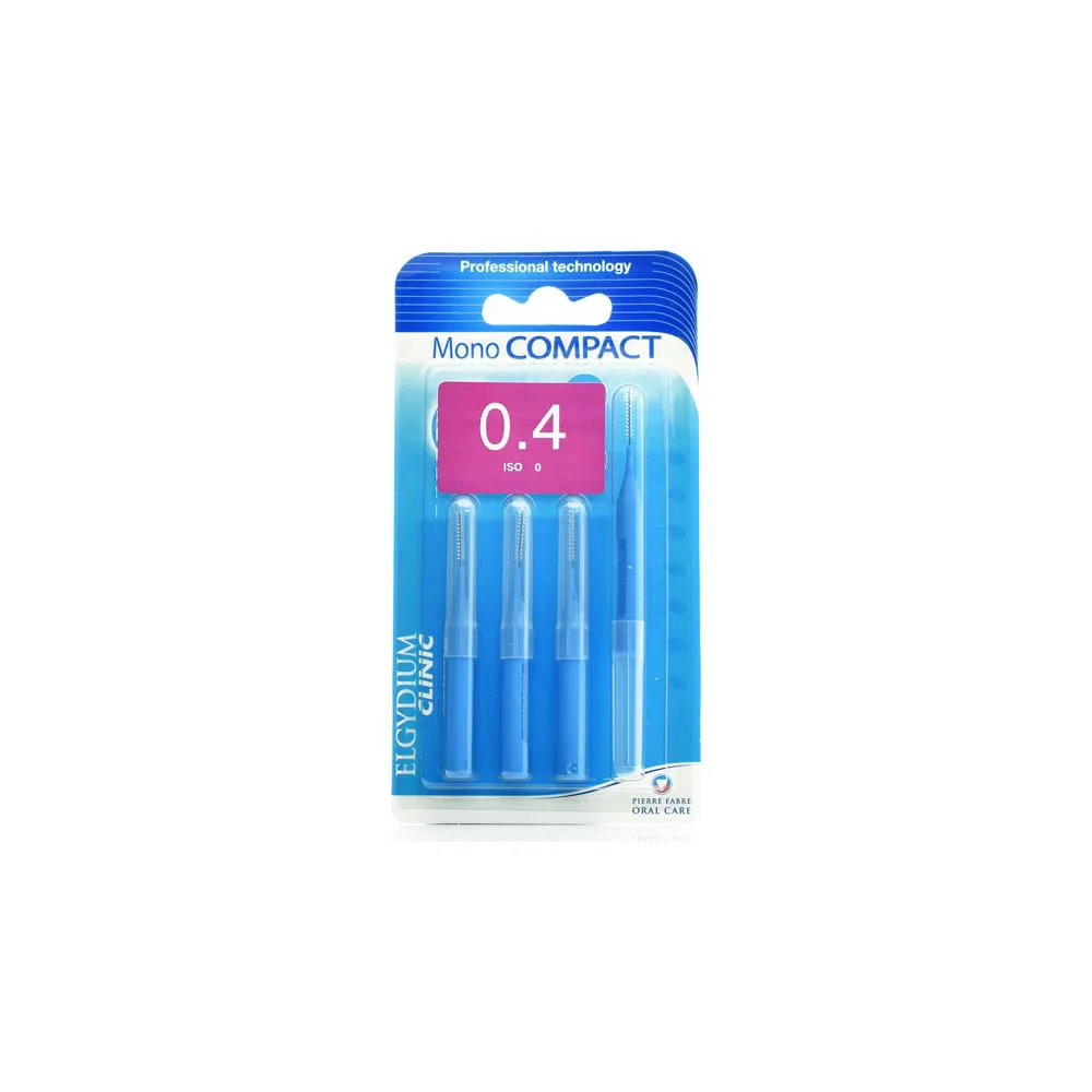 Elgydium Clinic Mono Compact Blue 0.4 Μεσοδόντια Βουρτσάκια 4 τεμάχια