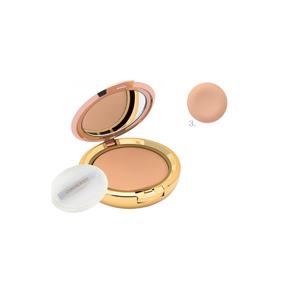 Coverderm Compact Powder Dry-Sensitive Skin No 3 Πούδρα Για Ξηρή - Ευαίσθητη Επιδερμίδα 10gr