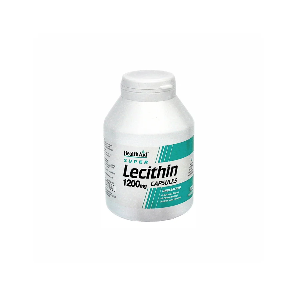 Health Aid Lecithin 1200mg Natural Lipolysis Dietary Supplement 100 capsules