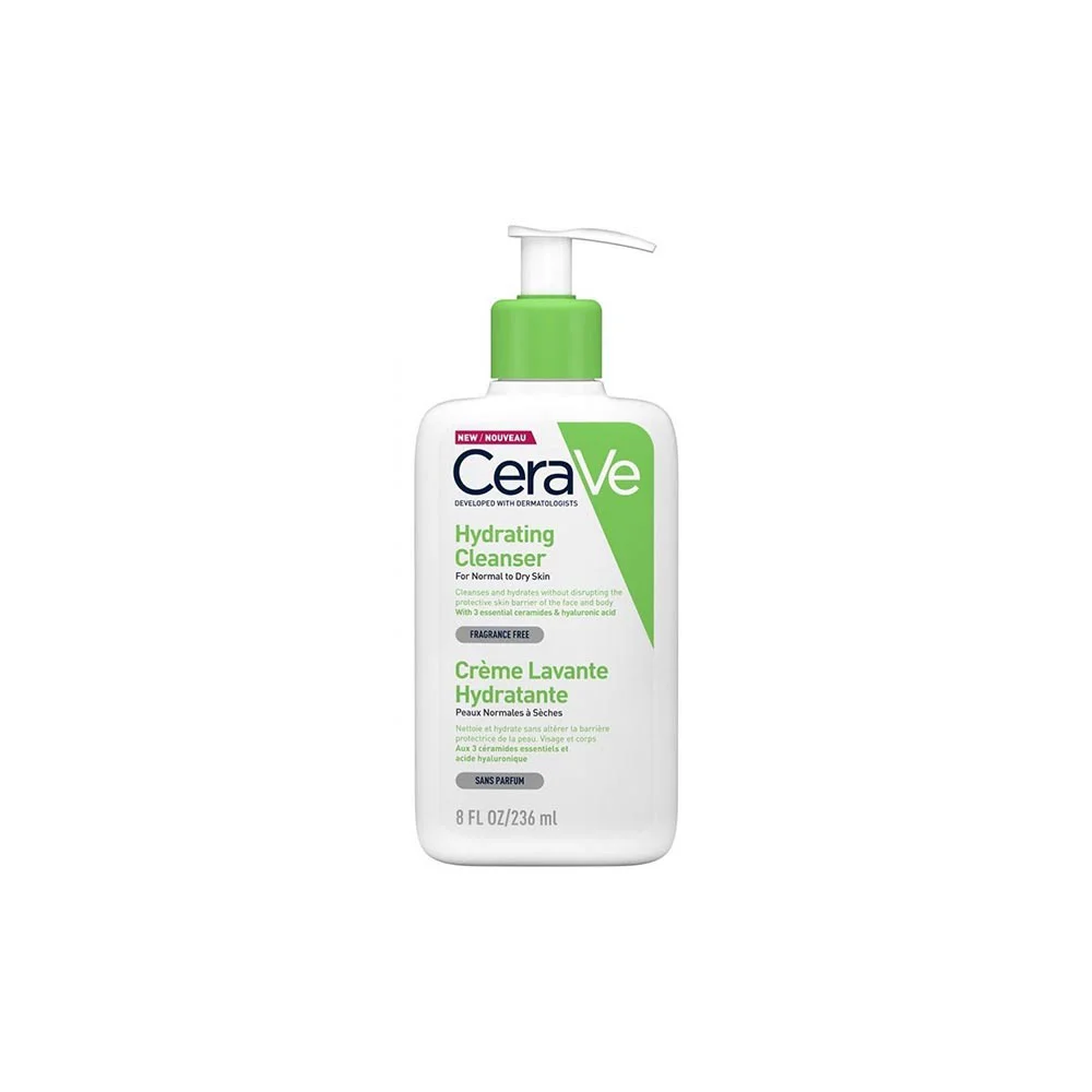 CeraVe Hydrating Cleanser Κρέμα Καθαρισμού Για Κανονικό Έως Ξηρό Δέρμα 236ml