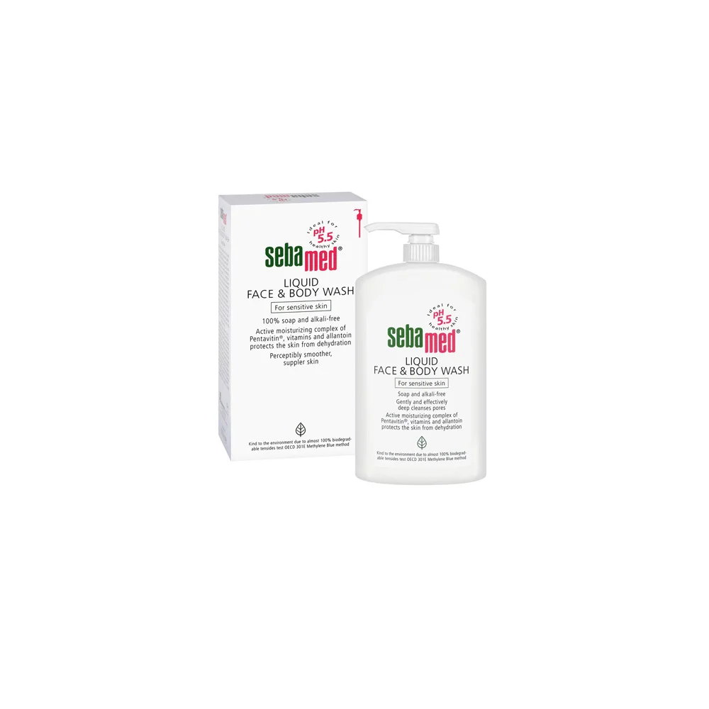 Sebamed Liquid Face & Body Wash Face & Body Cleansing For Sensitive Skin 1000ml
