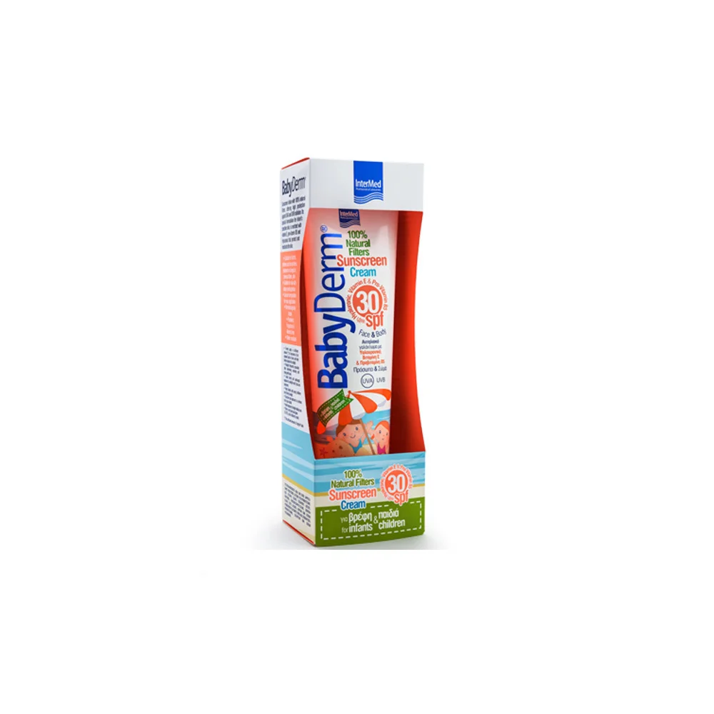Intermed BabyDerm Sunscreen Cream SPF30 Face & Body 300ml