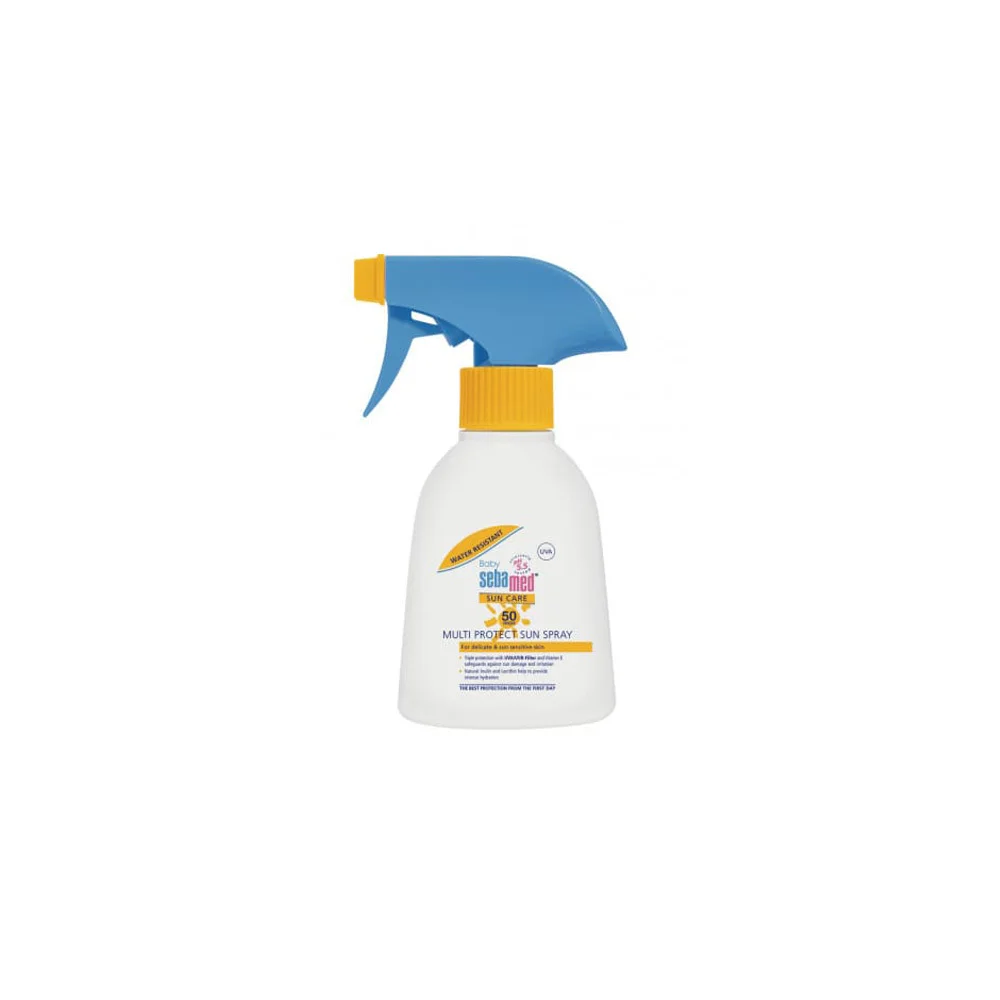 Sebamed Baby Sun Spray SPF50 Αντηλιακό Γαλάκτωμα Προσώπου & Σώματος Σε Σπρέι Για Βρέφη & Παιδιά 200ml