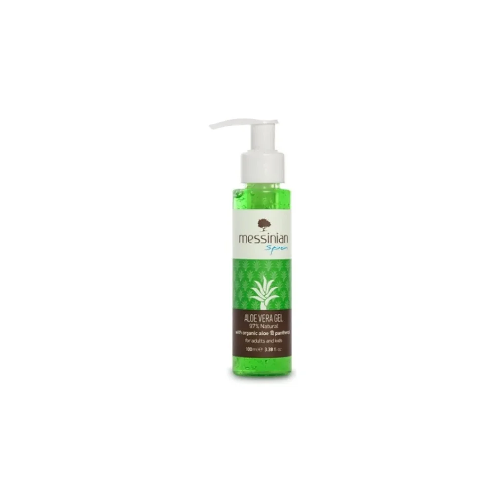 Messinian Spa Aloe Vera Gel Soothing Gel With Aloe And Panthenol For Adults & Children 100ml