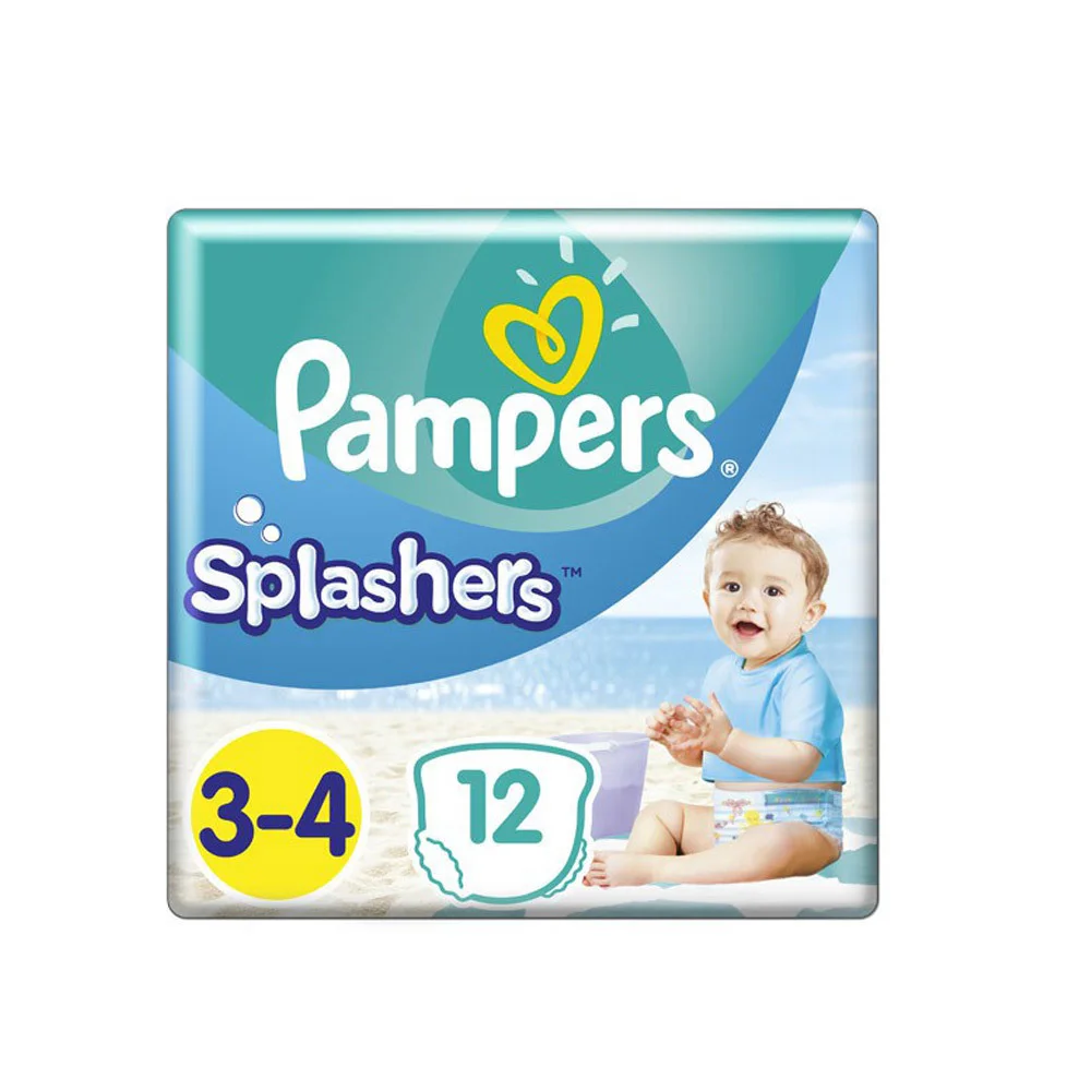 Pampers Splashers Size 3-4 12 Swimsuit Diapers
