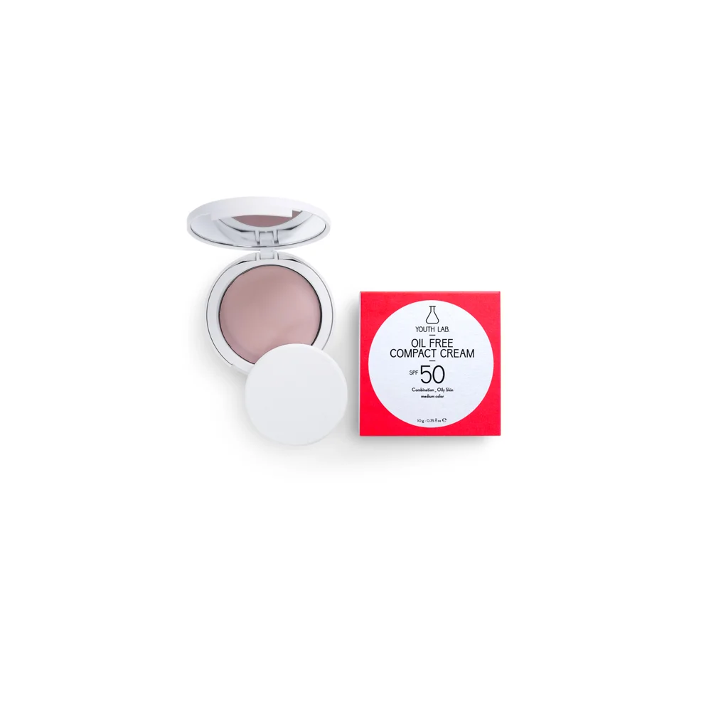 YOUTH LAB. Oil Free Compact Cream SPF50 Medium Αντηλιακή Κρέμα Σε Μορφή Compact Make Up 10gr
