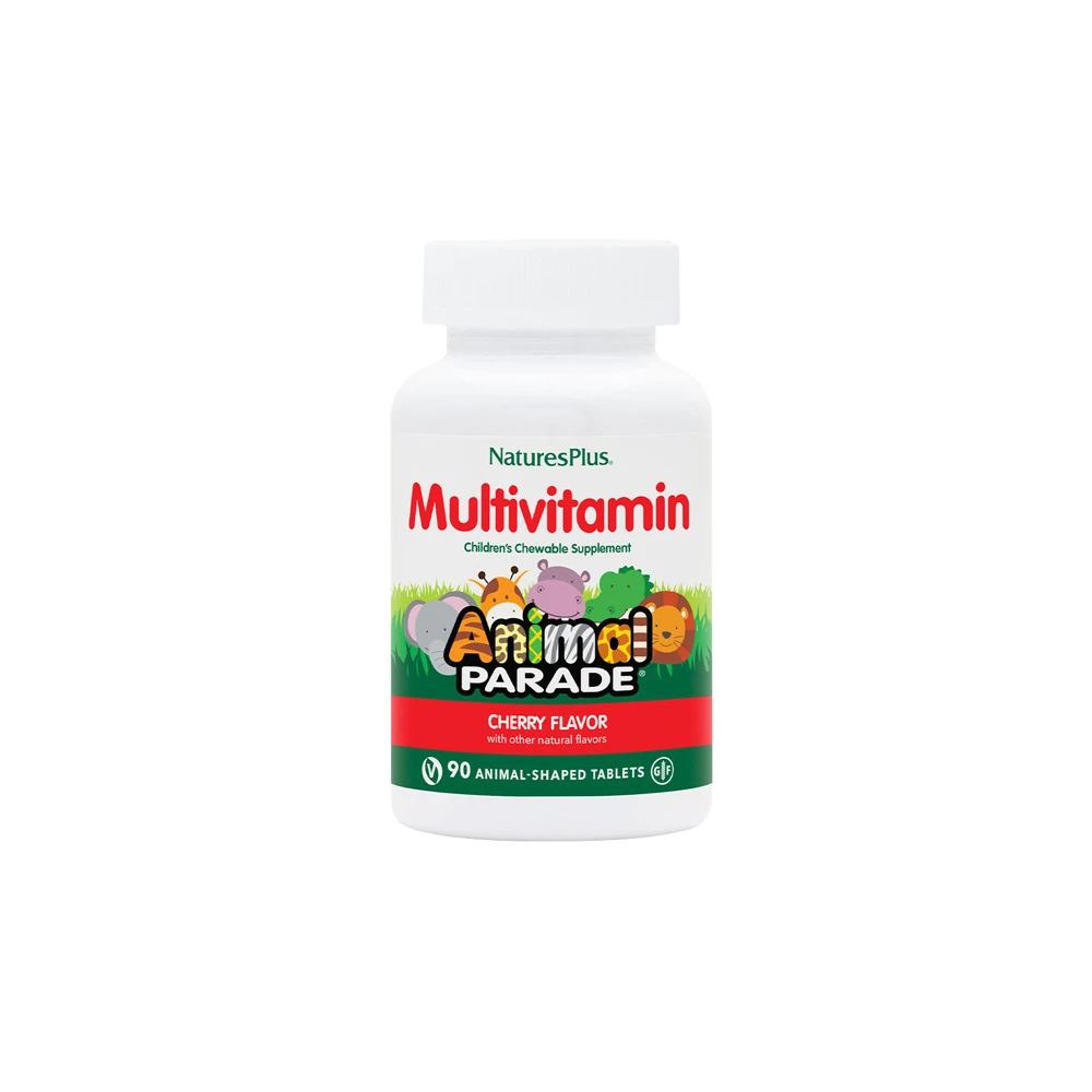 Natures Plus Animal Parade Cherry Multivitamin 90 chewable tablets
