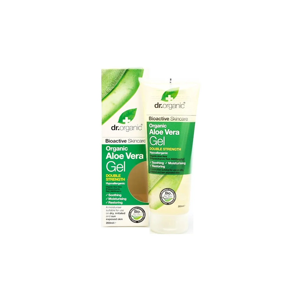 Dr.Organic Aloe Vera Gel Double Strength Ενυδατικό Τζελ Mε Αλόη Βέρα 200ml