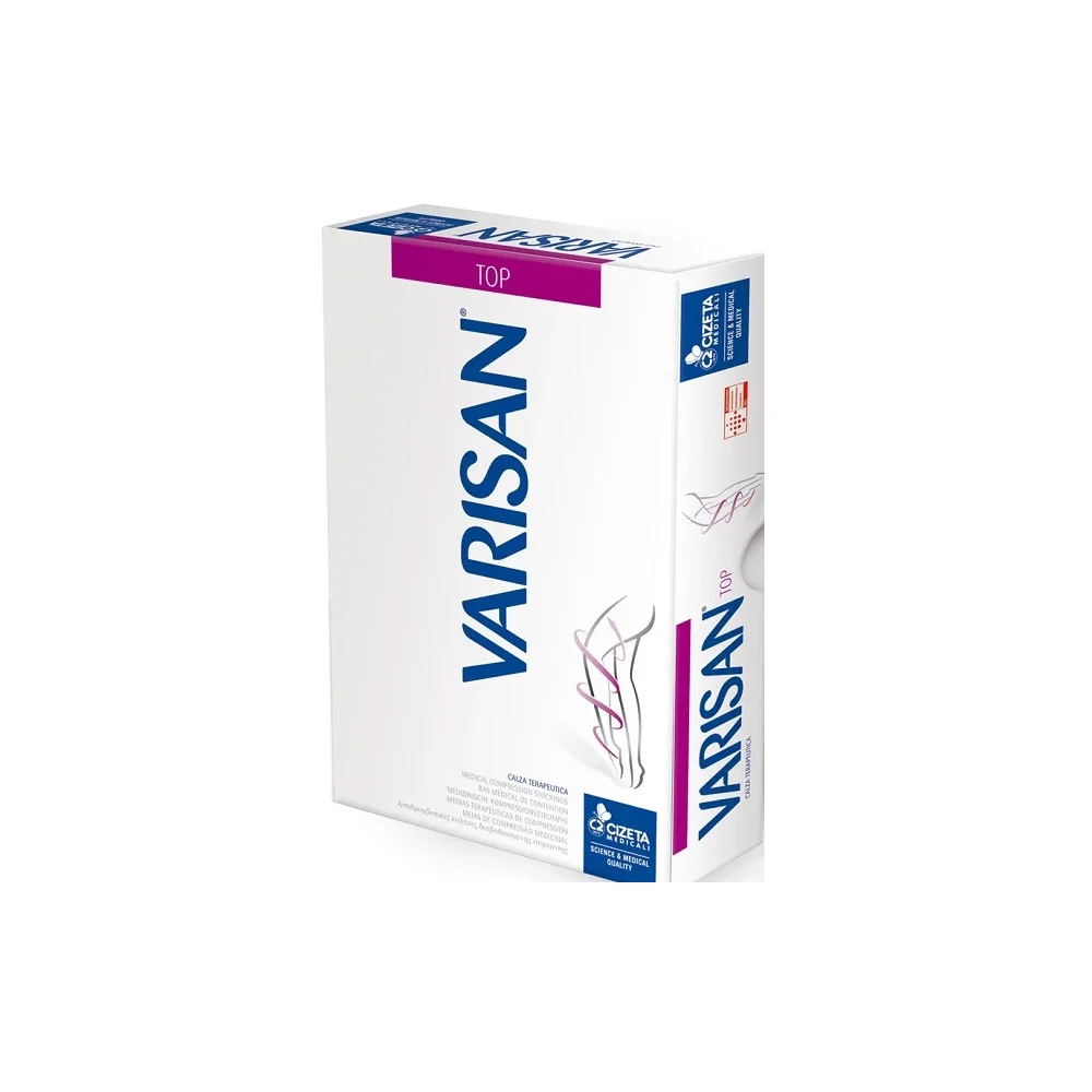 Varisan Top Normal Under Knee Socks With Open Toes Graduated Compression No.3 Beige 1 pair