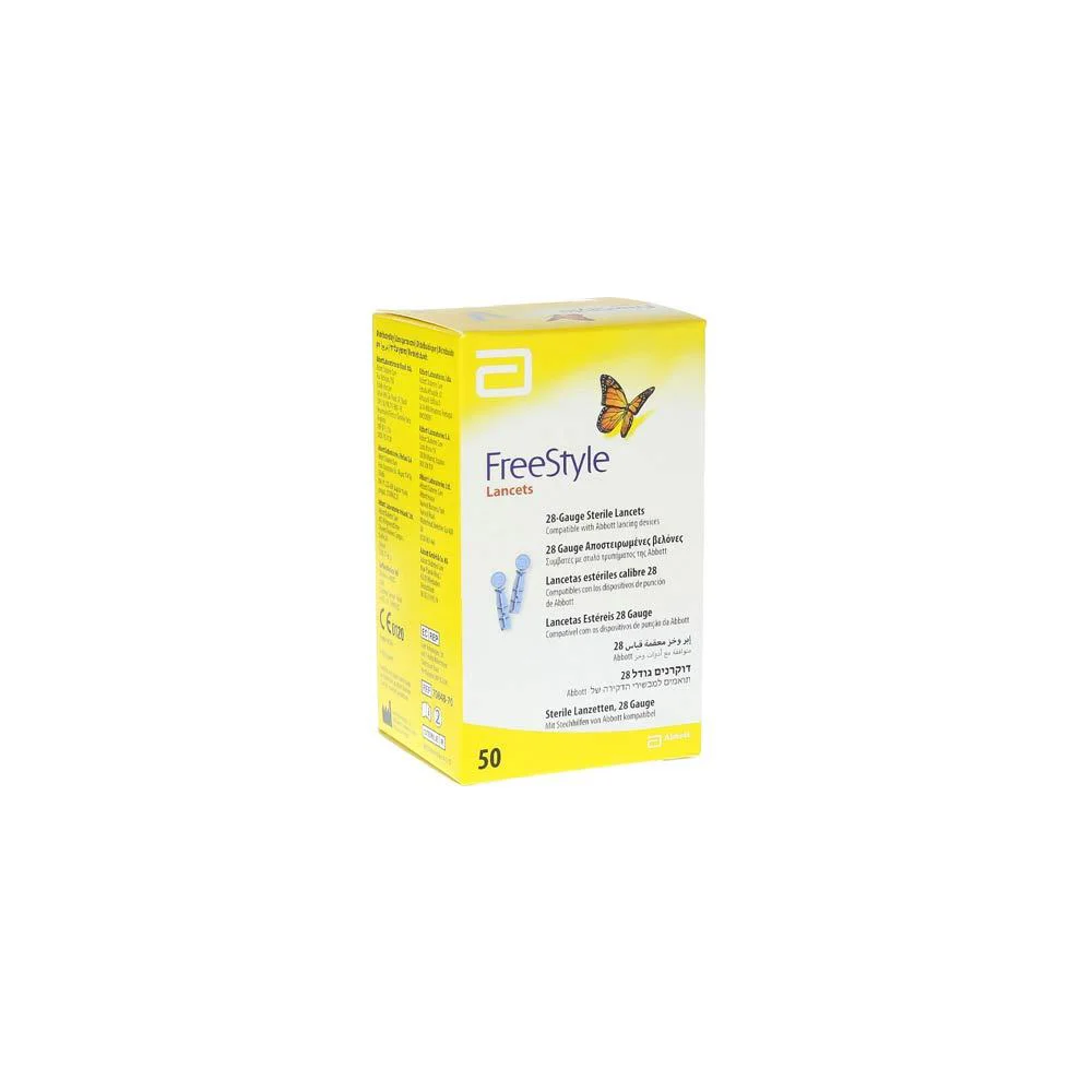 Abbott Freestyle Lancets (Mmedisence Thin) Βελόνες Μέτρησης Σακχάρου 50 τεμάχια