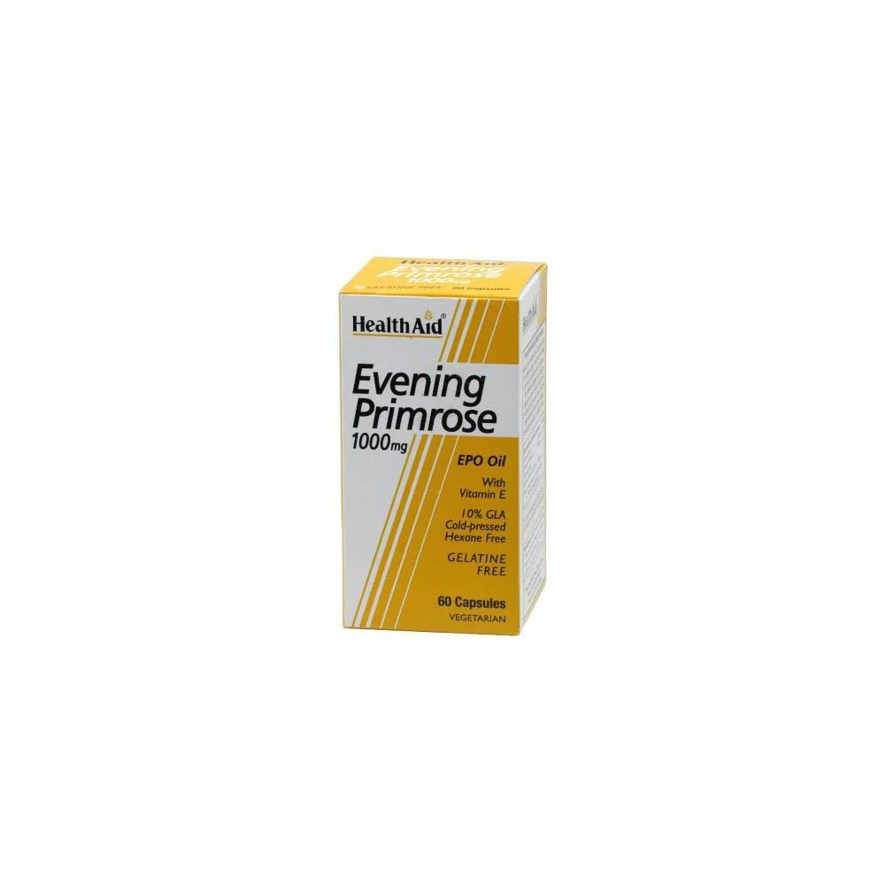 Health Aid Evening Primrose 1000mg Nutritional Supplement For The Good Functioning Of The Nervous System 30 capsules
