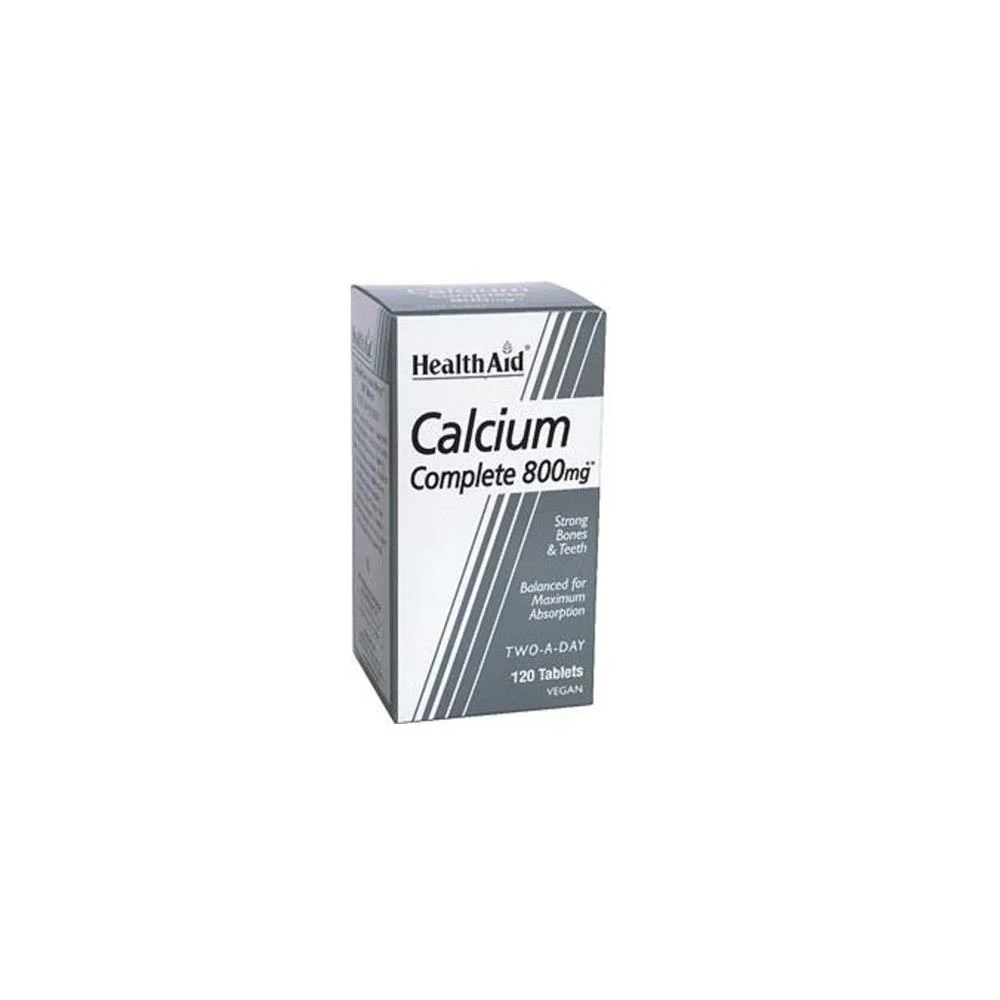 Health Aid Calcium Complete Balanced Calcium Dietary Supplement For Strong Bones & Teeth 120 tablets