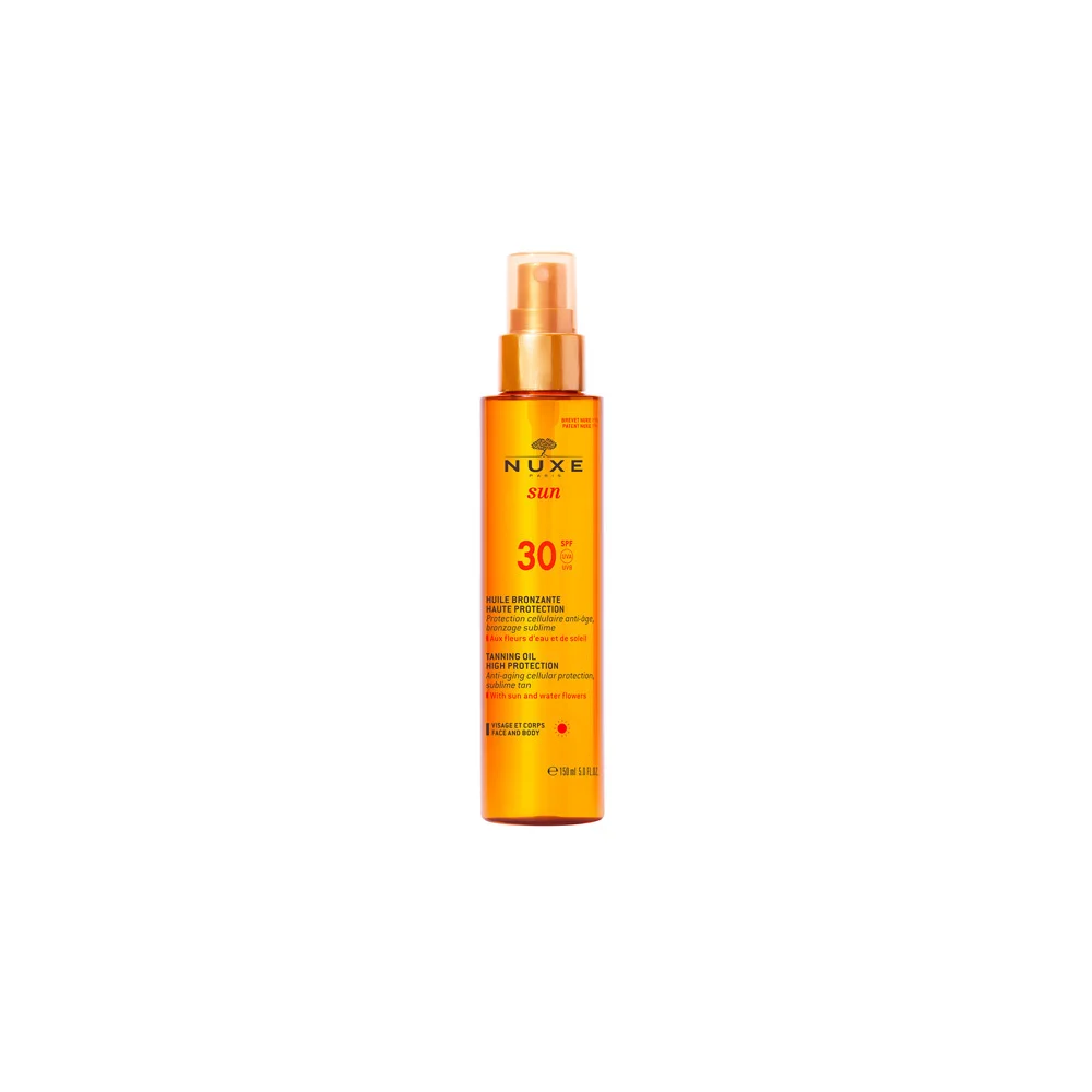 Nuxe Tanning Oil High Protection For Face & Body SPF30 150ml
