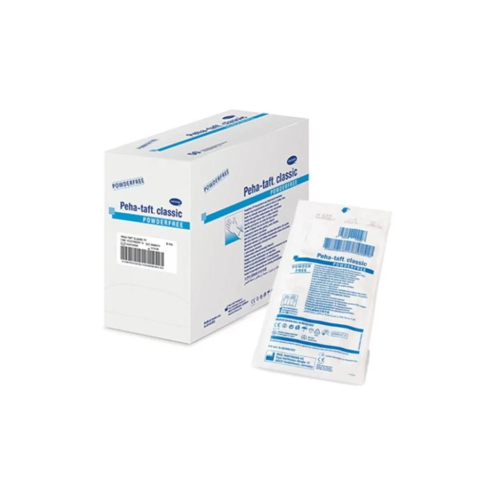 Hartmann Peha-Taft Classic Powder-Free Latex Surgical Gloves No 7.5 50 pairs