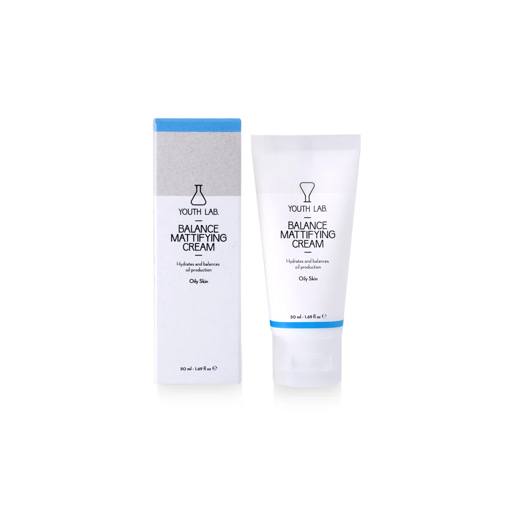 YOUTH LAB. Balance Mattifying Cream Oily Skin Ρυθμιστική Ενυδατική Κρέμα Για Το Λιπαρό Δέρμα & Το Δέρμα Με Τάση Ακμής 50ml