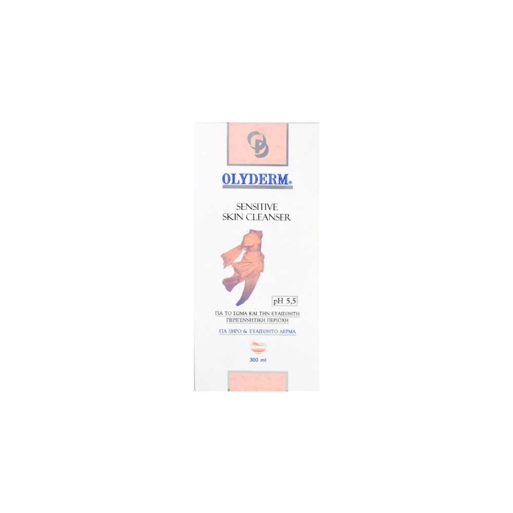 Olyderm Sensitive Skin Cleanser Καθαριστικό Για Το Σώμα Και Την Ευαίσθητη Περιγεννητική Περιοχή 300ml