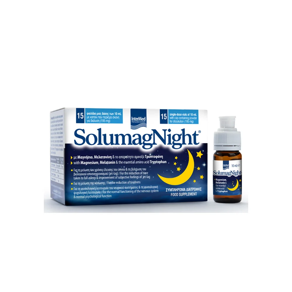 Intermed Solumag Night Nutritional Supplement For Insomnia 15 vials x 10ml