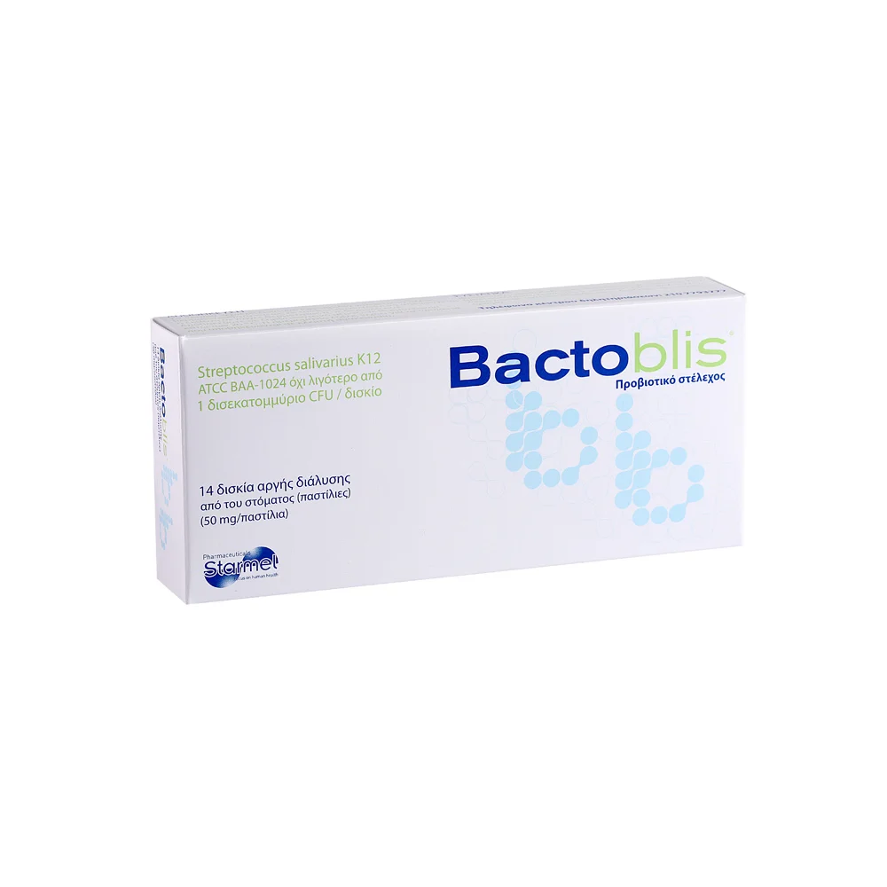 Starmel Bactoblis 50mg Probiotic For Oral Flora 14 lozenges