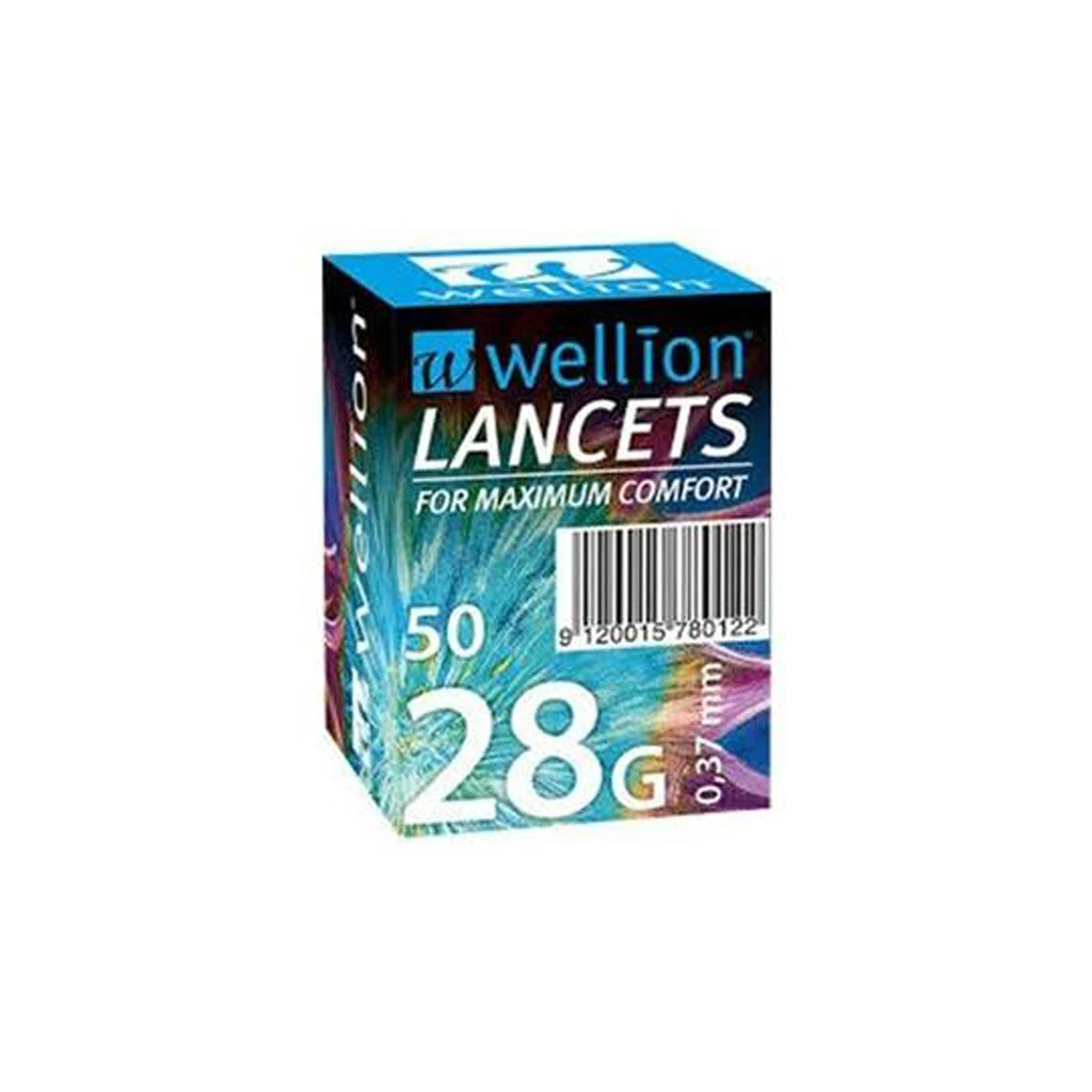 Wellion Lancets Σκαρφιστήρες 28G 50 τεμάχια