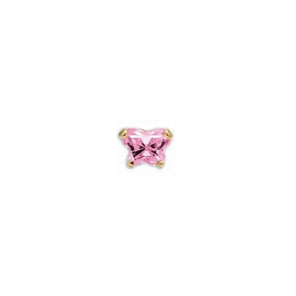 Inverness 24 Carat Gold Plated Earrings Butterfly Rose 1 pair