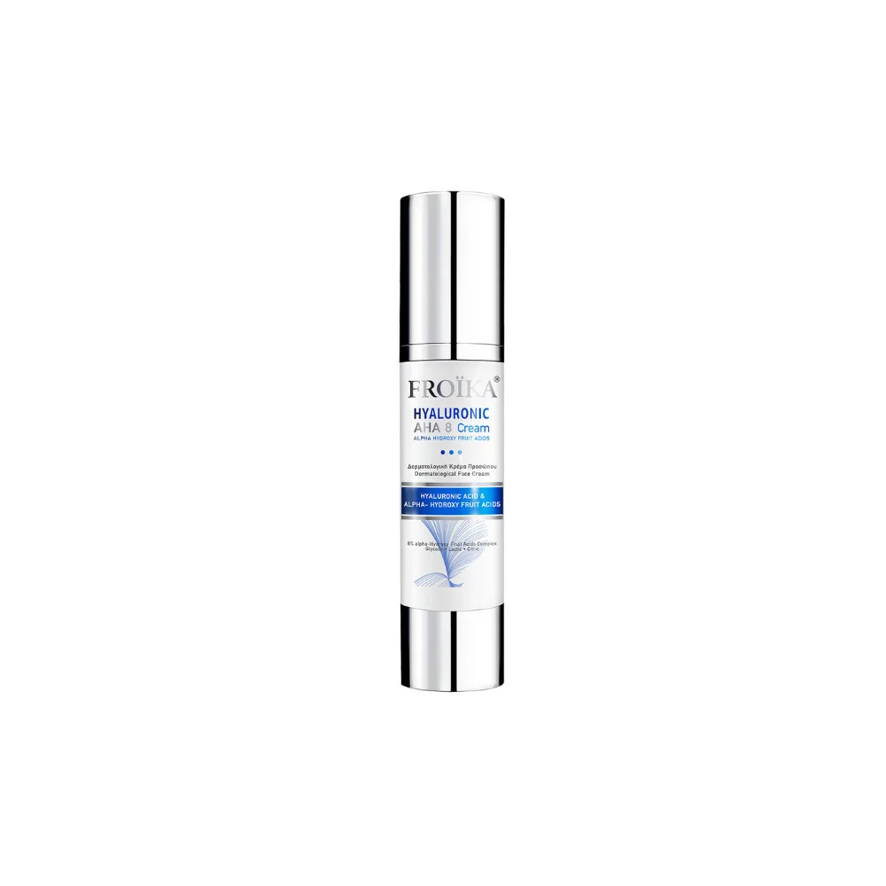 Froika Hyaluronic AHA 8 Cream Κρέμα Ανάπλασης Προσώπου Με Α-Υδρόξυ Οξέα Φρούτων 8% 50ml