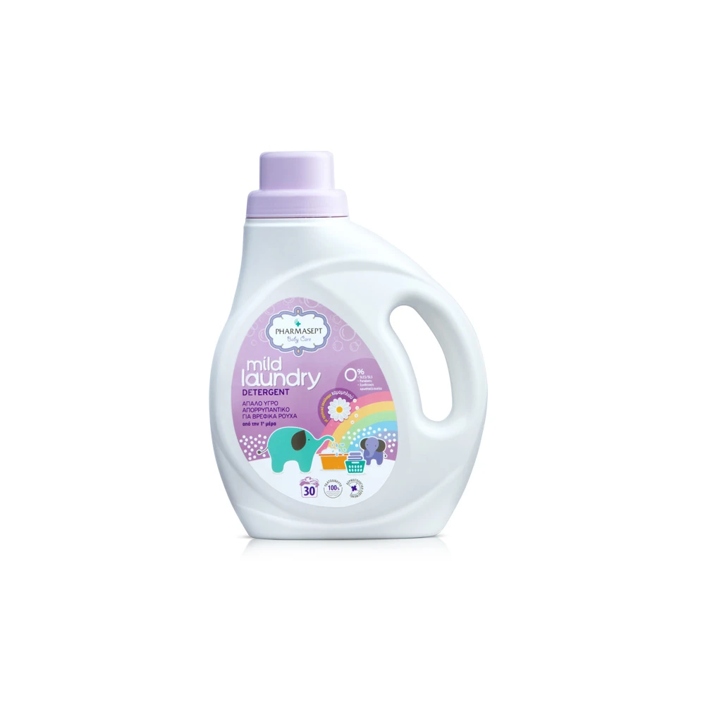Pharmasept Baby Care Mild Laundry Detergent Εξαιρετικά Απαλό Υγρό Απορρυπαντικό Για Βρεφικά Ρούχα 1Lt