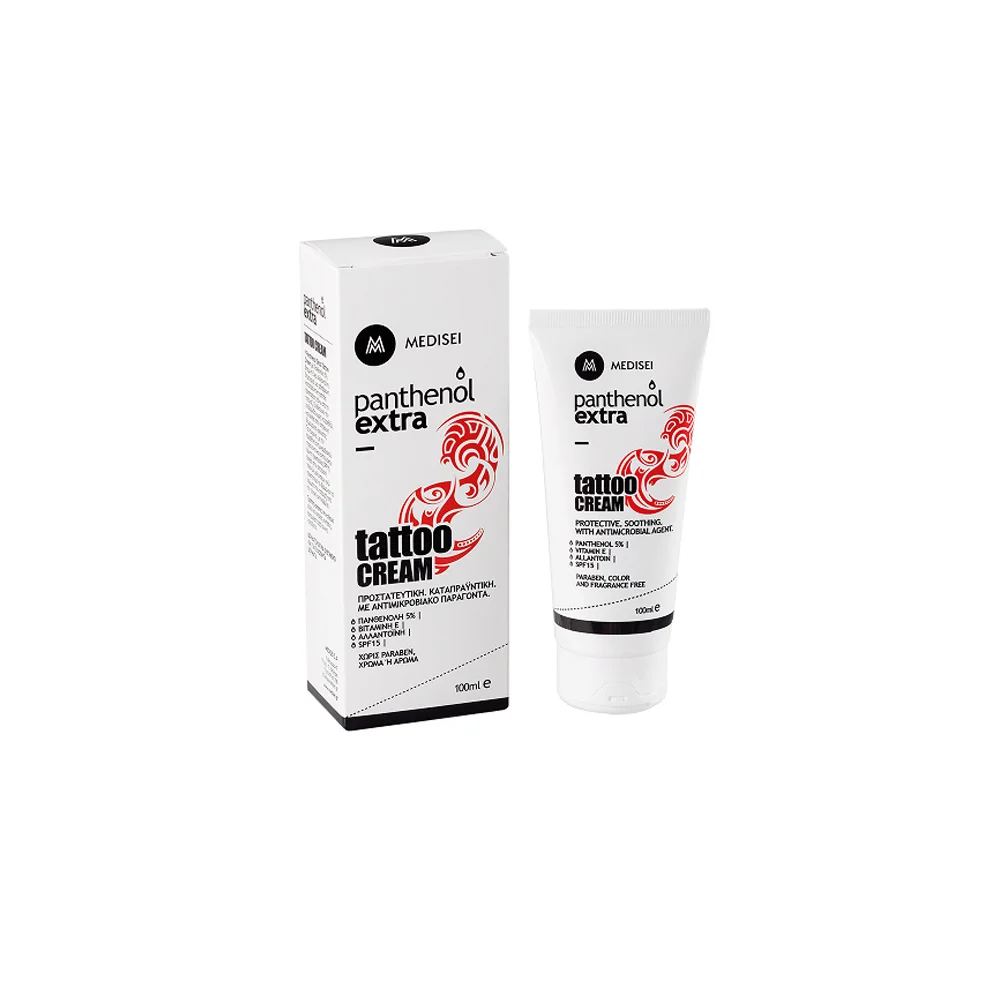 Panthenol Extra Tattoo Cream Προστατευτική Καταπραϋντική Κρέμα Για Το Τατουάζ 100ml