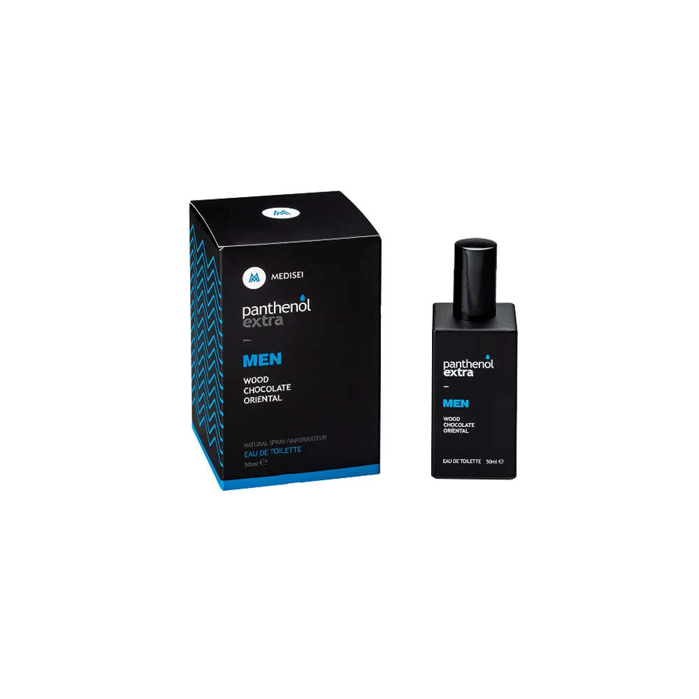 Panthenol Extra Men Eau De Toilette Ανδρική Κολώνια Με Άρωμα Ξύλου Σοκολάτας & Εξωτικών Λουλουδιών 50ml