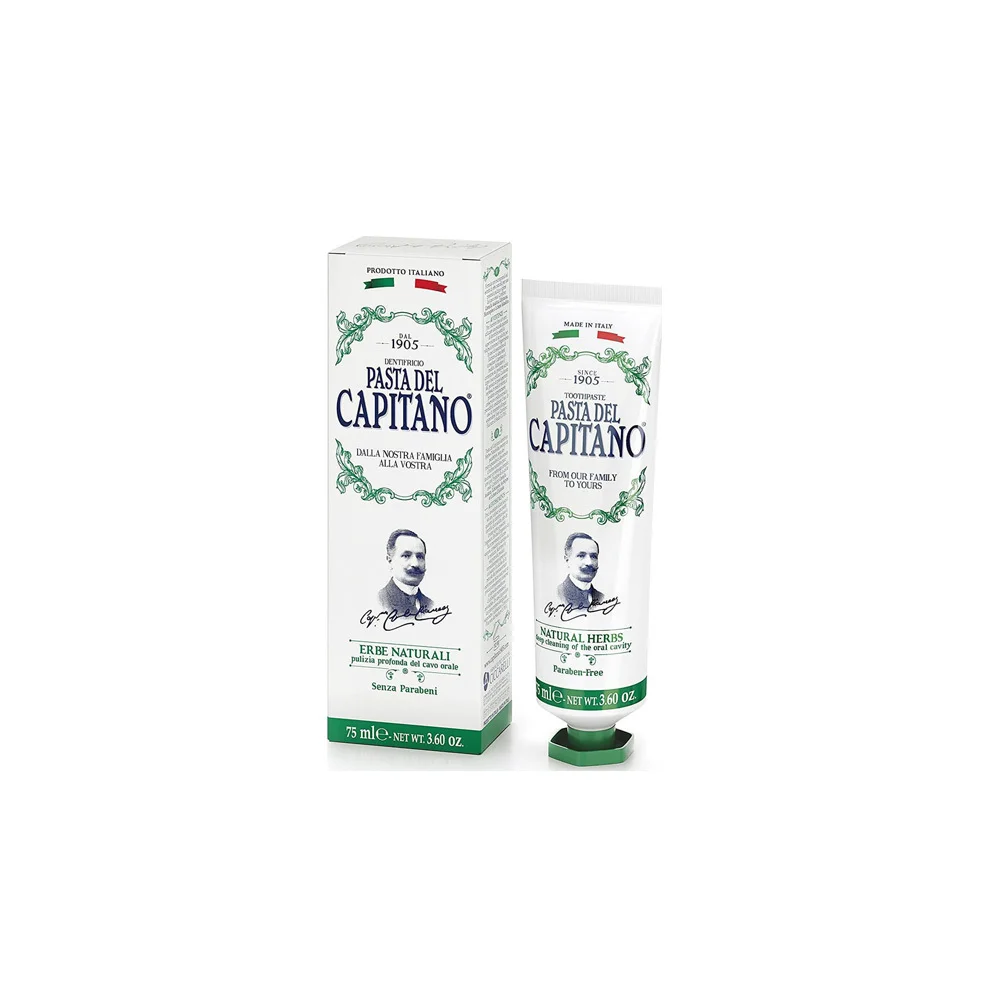 Pasta Del Capitano Herbal Toothpaste Φυτική Οδοντόπαστα 75ml
