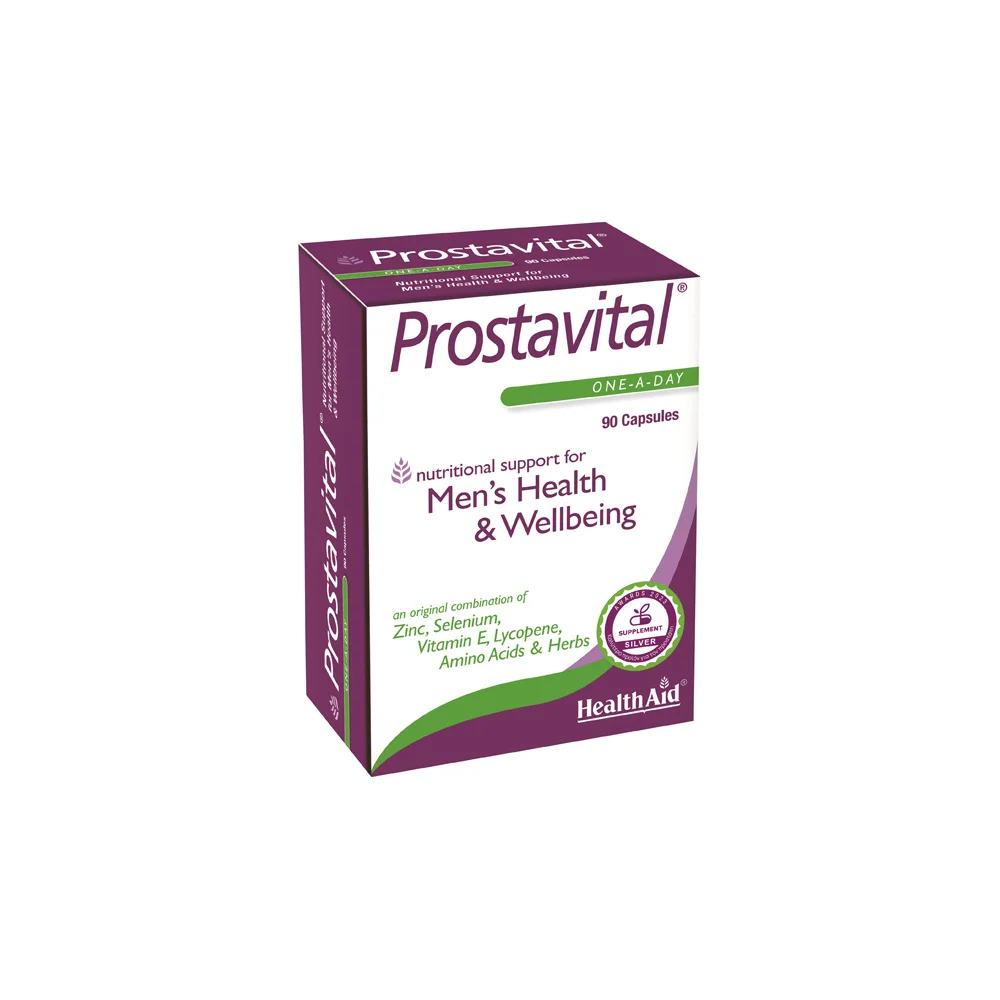 Health Aid Prostavital Dietary Supplement With Vitamins Minerals & Plant Extracts For The Prostate 90 Capsules