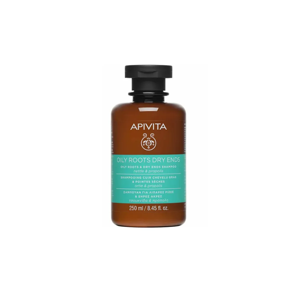 Apivita Oily Roots & Dry Ends Shampoo With Nettle & Propolis 250ml
