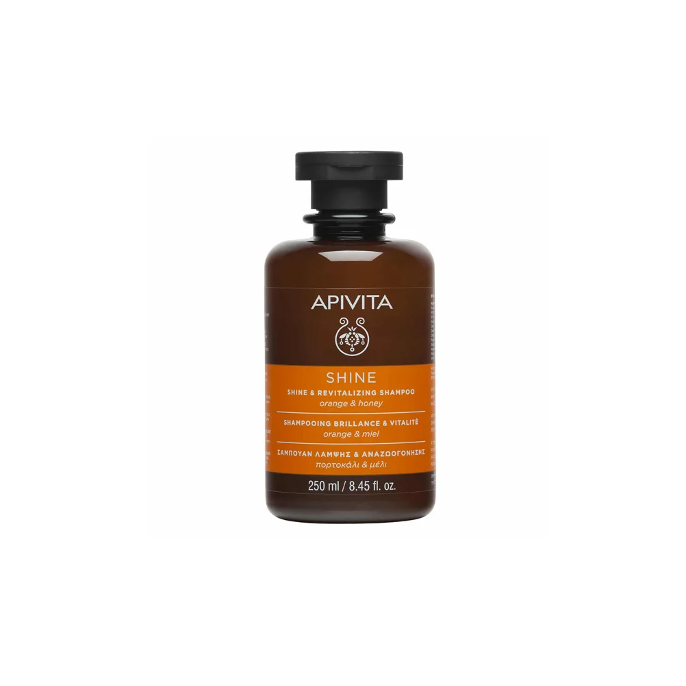 Apivita Shine & Revitalizing Shampoo With Orange & Honey 250ml